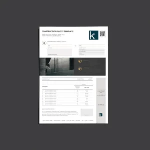 Construction Quote Template